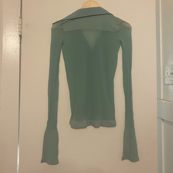 Acne Studios Mesh Turquoise Top - Picture 3 of 3